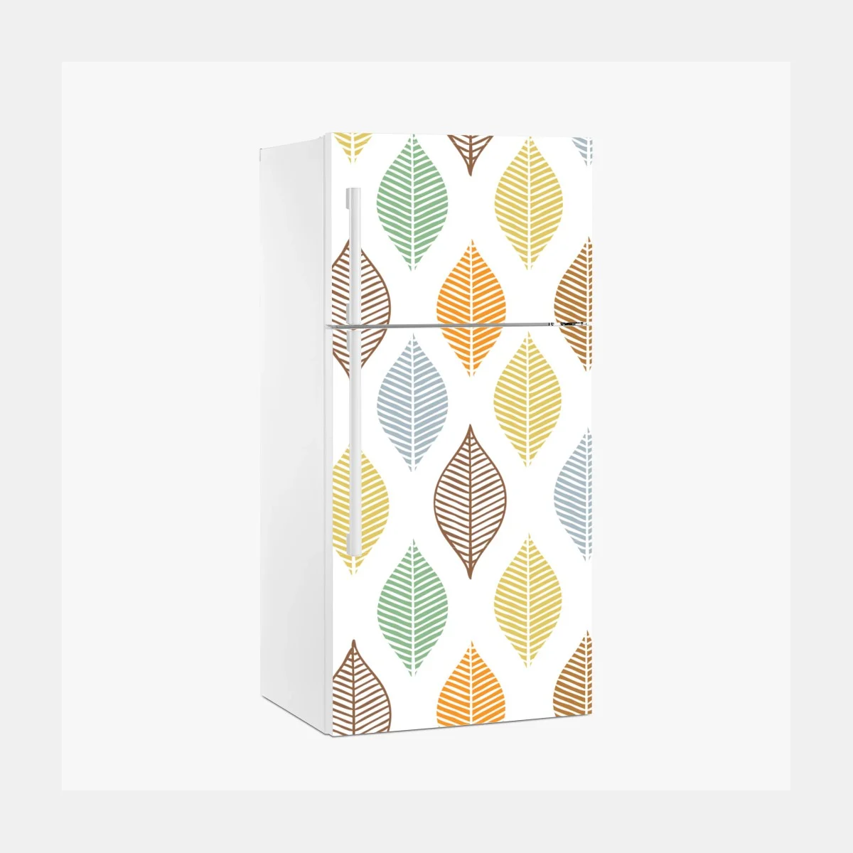 Sticker pour réfrigérateur motif feuilles pastel scandinave – Wallnifity® Sticker pour réfrigérateur motif feuilles pastel scandinave – Wallnifity®
