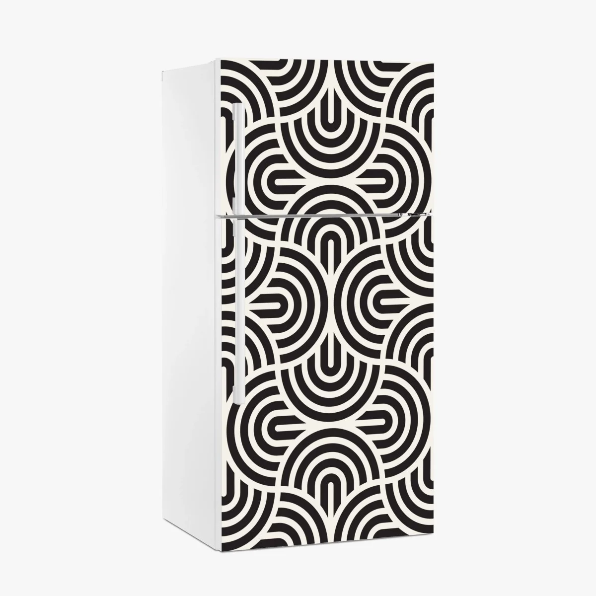 Sticker pour réfrigérateur motif géométrique optique noir et blanc – Wallnifity® Sticker pour réfrigérateur motif géométrique optique noir et blanc – Wallnifity®