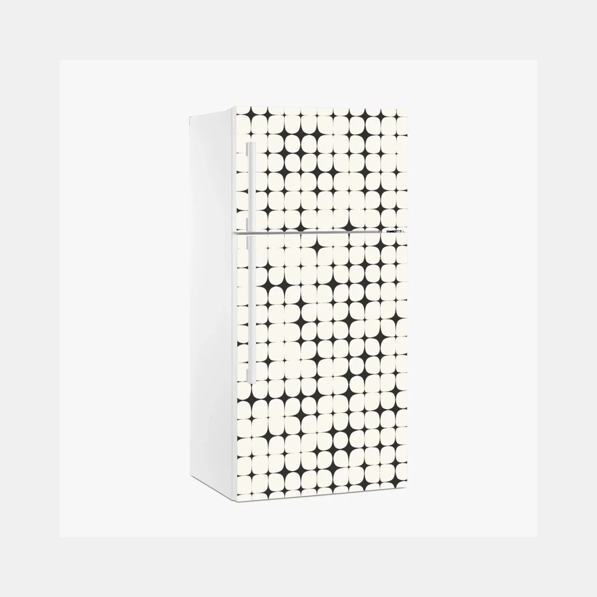 Sticker pour réfrigérateur motif géométrique en damier de cercles – Wallnifity® Sticker pour réfrigérateur motif géométrique en damier de cercles – Wallnifity®