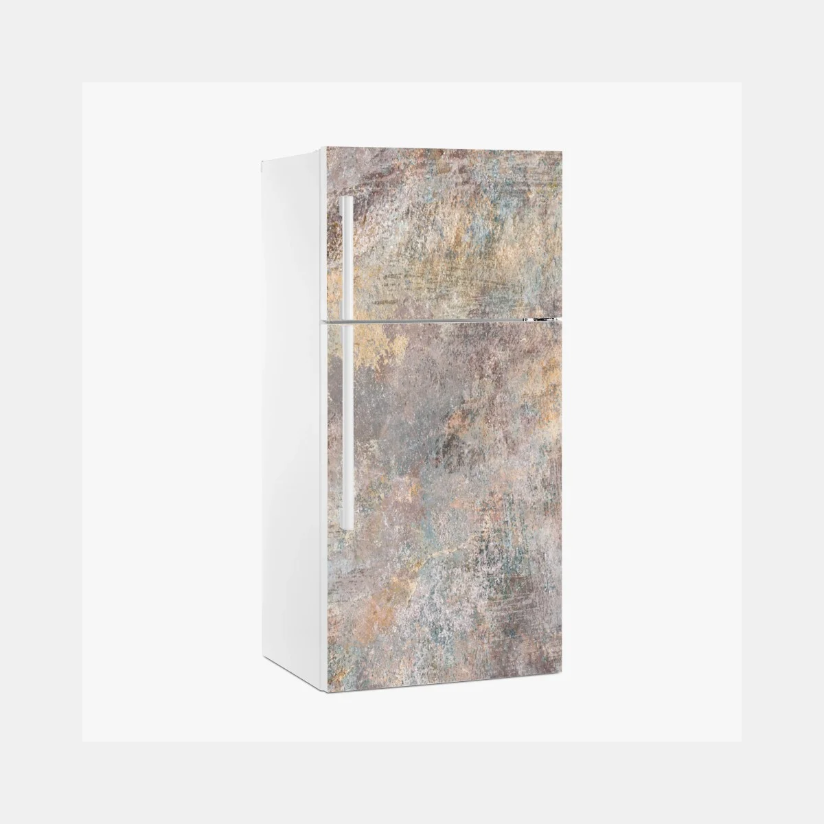 Sticker pour réfrigérateur abstraction patinée aux tons terreux et pastels – Wallnifity® Sticker pour réfrigérateur abstraction patinée aux tons terreux et pastels – Wallnifity®