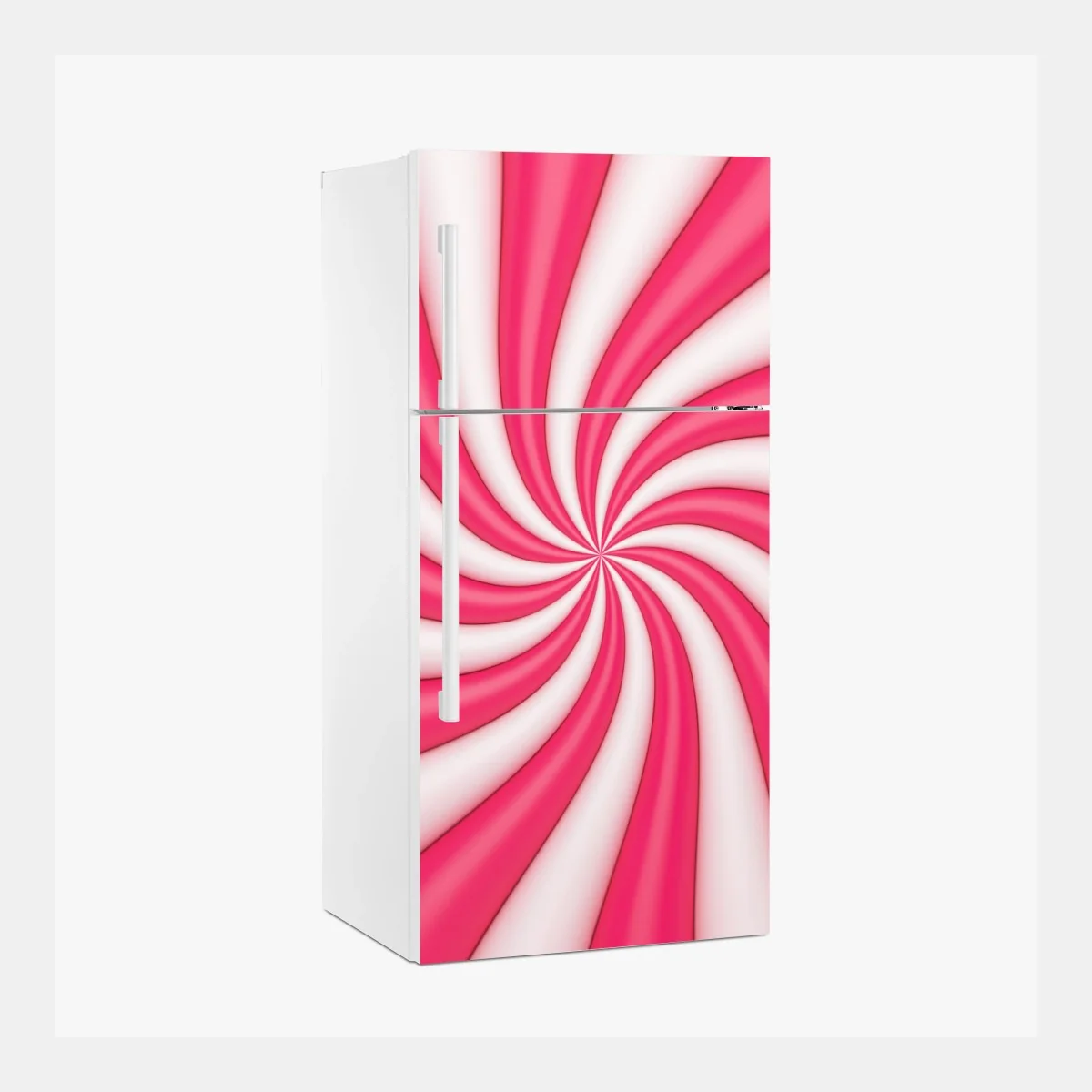 Sticker pour réfrigérateur tourbillon rose et blanc aux ondulations douces – Wallnifity® Sticker pour réfrigérateur tourbillon rose et blanc aux ondulations douces – Wallnifity®