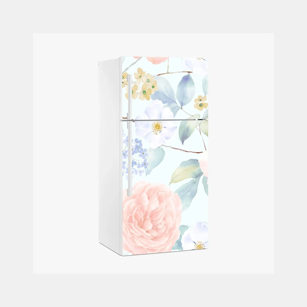 Sticker pour réfrigérateur motif floral pastel en aquarelle pour décoration – Wallnifity® Sticker pour réfrigérateur motif floral pastel en aquarelle pour décoration – Wallnifity®