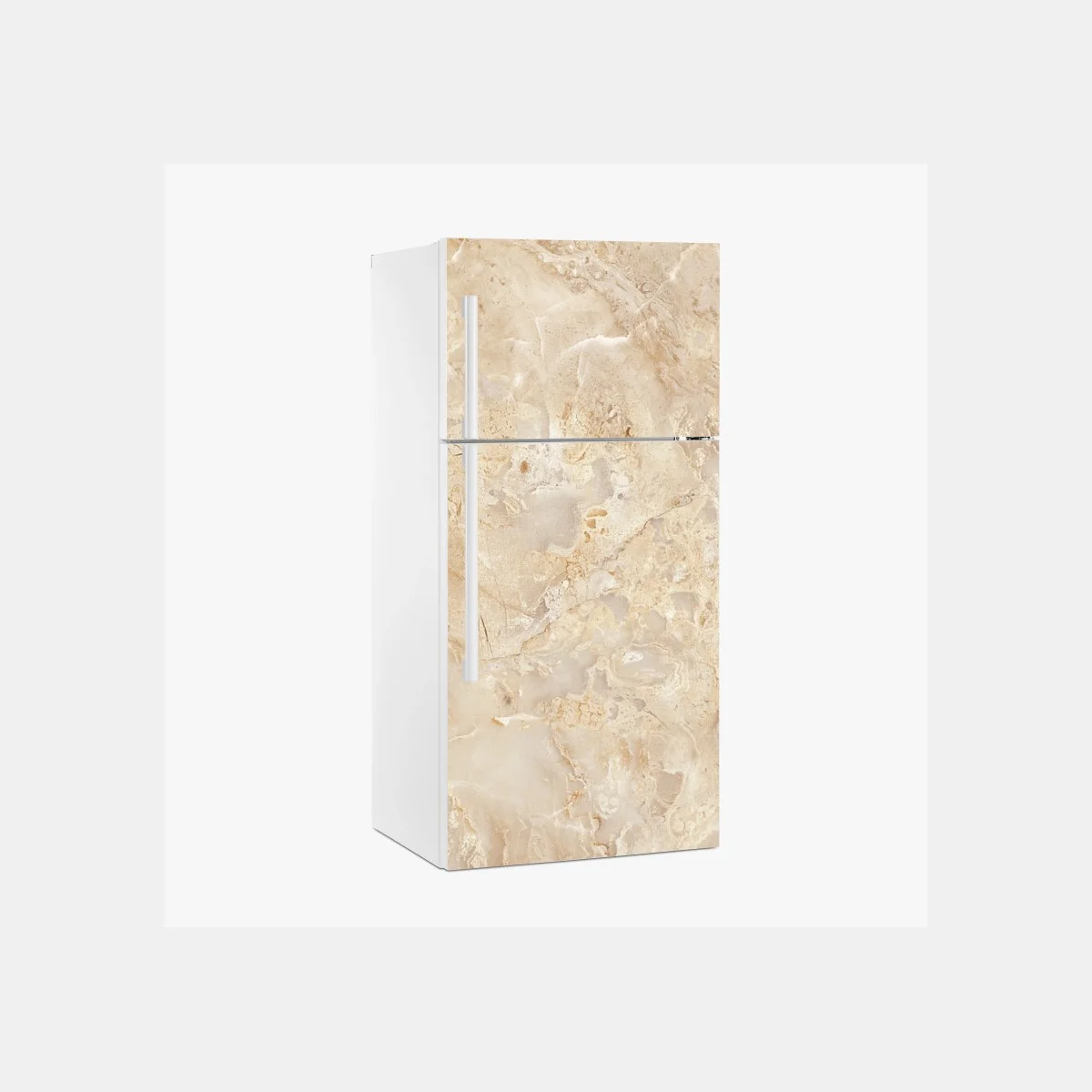 Sticker pour réfrigérateur marbre beige naturel aux veines délicates – Wallnifity® Sticker pour réfrigérateur marbre beige naturel aux veines délicates – Wallnifity®