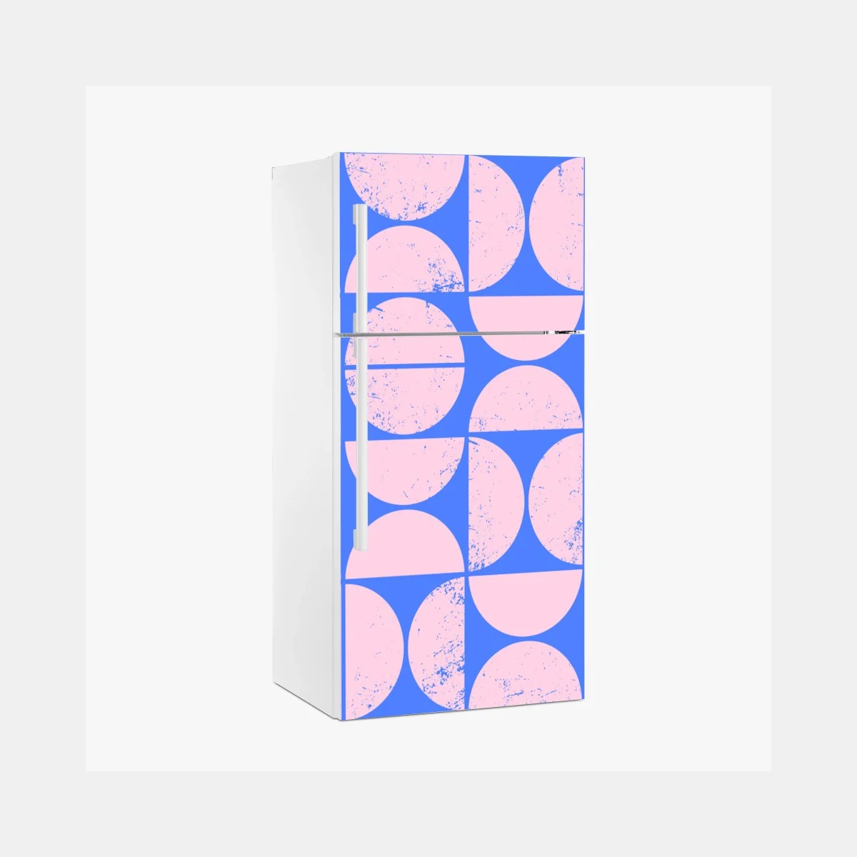 Sticker pour réfrigérateur motif géométrique rétro rose et bleu – Wallnifity® Sticker pour réfrigérateur motif géométrique rétro rose et bleu – Wallnifity®