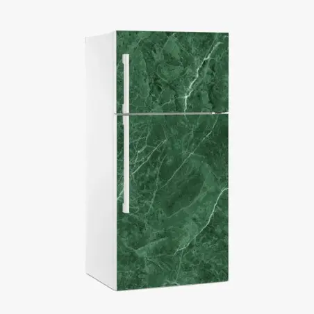 Sticker pour réfrigérateur marbre vert émeraude élégant – Wallnifity®