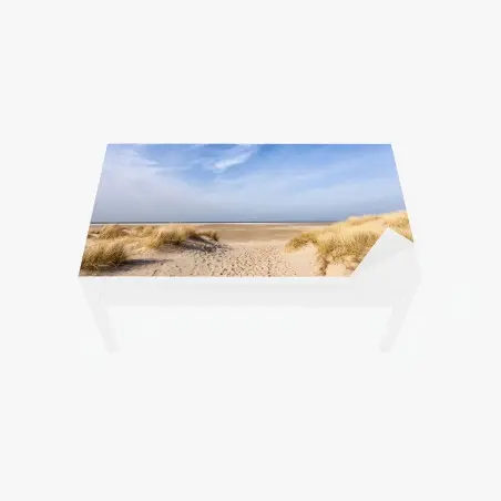 Sticker pour table et bureau paysage de dunes en Allemagne – Wallnifity®