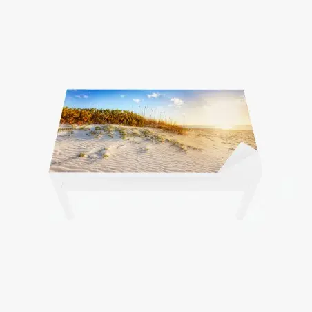 Sticker pour table et bureau coucher de soleil sur les dunes de Grace Bay – Wallnifity®