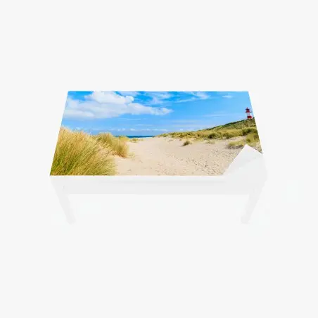 Sticker pour table et bureau brise marine à Ellenbogen, île de Sylt – Wallnifity®