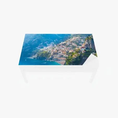Sticker pour table et bureau vue pittoresque de Positano en bord de mer – Wallnifity®