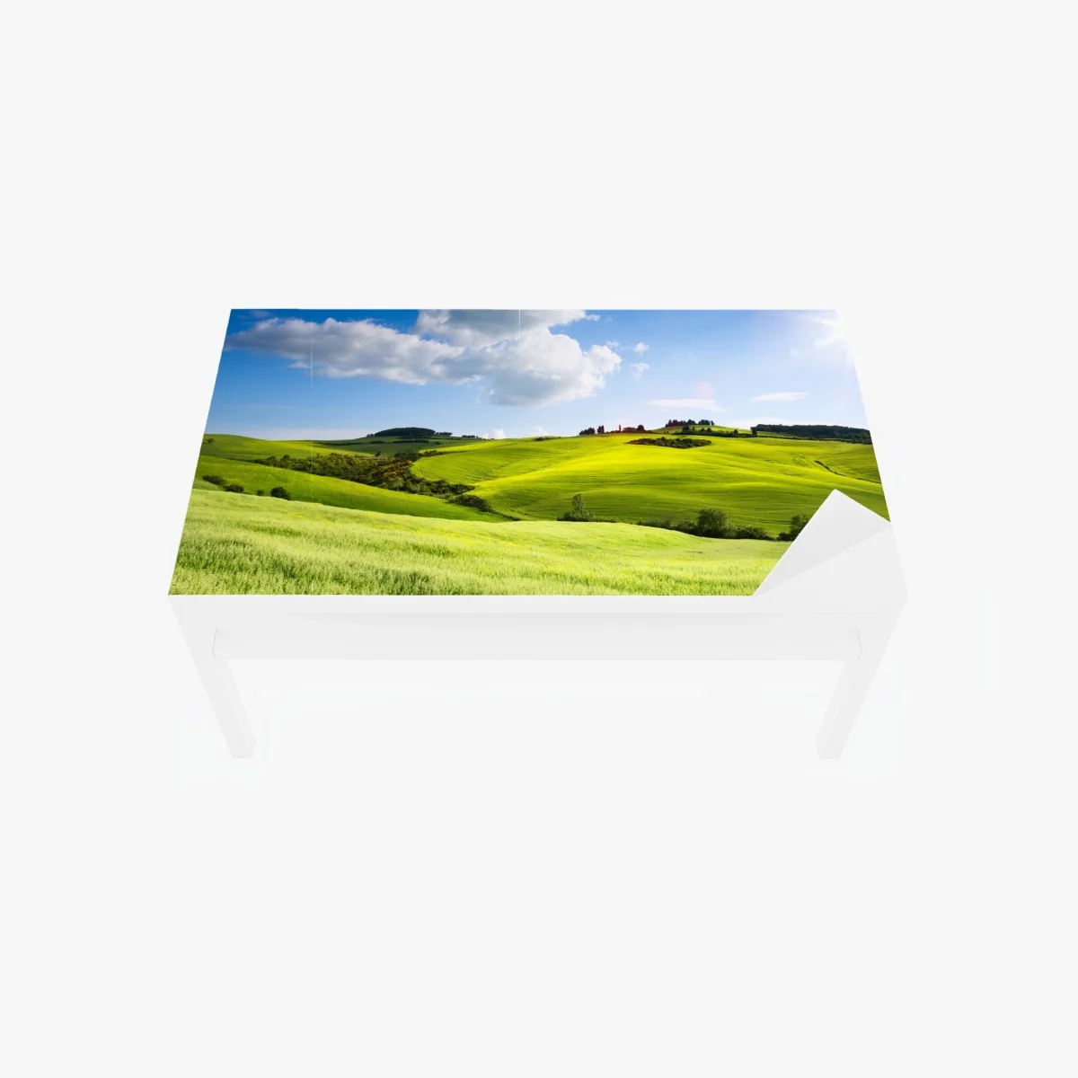 Sticker pour table et bureau douceur des collines de Toscane en lumière dorée – Wallnifity® Sticker pour table et bureau douceur des collines de Toscane en lumière dorée – Wallnifity®
