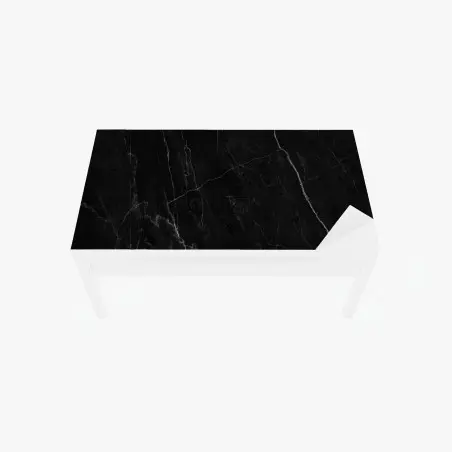 Sticker pour table et bureau marbre noir veiné pour décoration murale – Wallnifity®