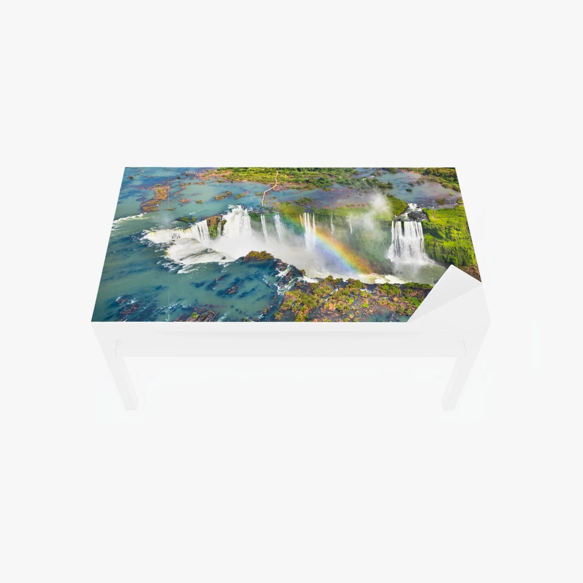 Sticker pour table et bureau cascade majestueuse sous un arc-en-ciel – Wallnifity® Sticker pour table et bureau cascade majestueuse sous un arc-en-ciel – Wallnifity®