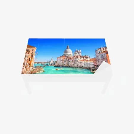 Sticker pour table et bureau vue ensoleillée sur le Grand Canal à Venise – Wallnifity®
