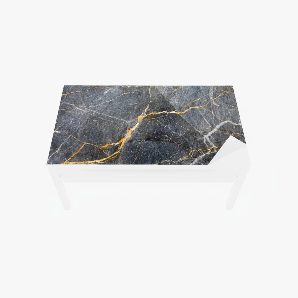 Sticker pour table et bureau marbre gris aux veines dorées – Wallnifity® Sticker pour table et bureau marbre gris aux veines dorées – Wallnifity®