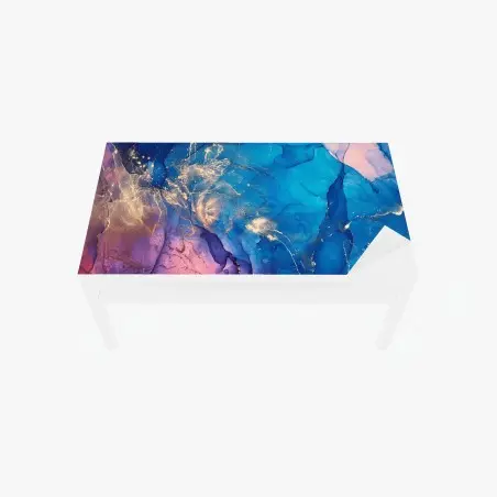 Sticker pour table et bureau marbrure céleste encre alcool – Wallnifity®