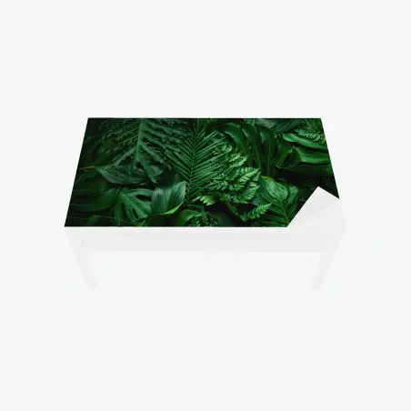 Sticker pour table et bureau jungle de feuilles luxuriantes – Wallnifity®