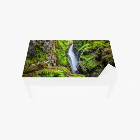 Sticker pour table et bureau cascade secrète sous le pont en pierre – Wallnifity®