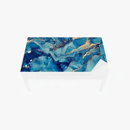 Sticker pour table et bureau rêve océanique doré – Wallnifity®