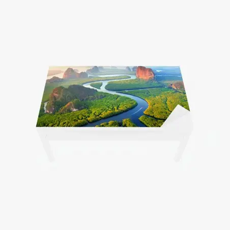 Sticker pour table et bureau aube dorée à Phang Nga – Wallnifity®