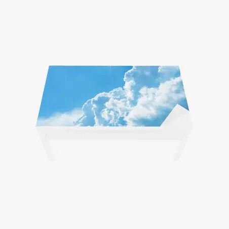 Sticker pour table et bureau nuages cotonneux sur ciel bleu – Wallnifity®
