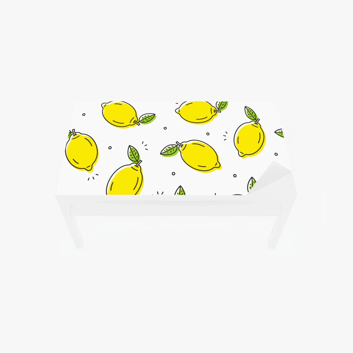 Sticker pour table et bureau motif répétitif de citrons graphiques – Wallnifity® Sticker pour table et bureau motif répétitif de citrons graphiques – Wallnifity®