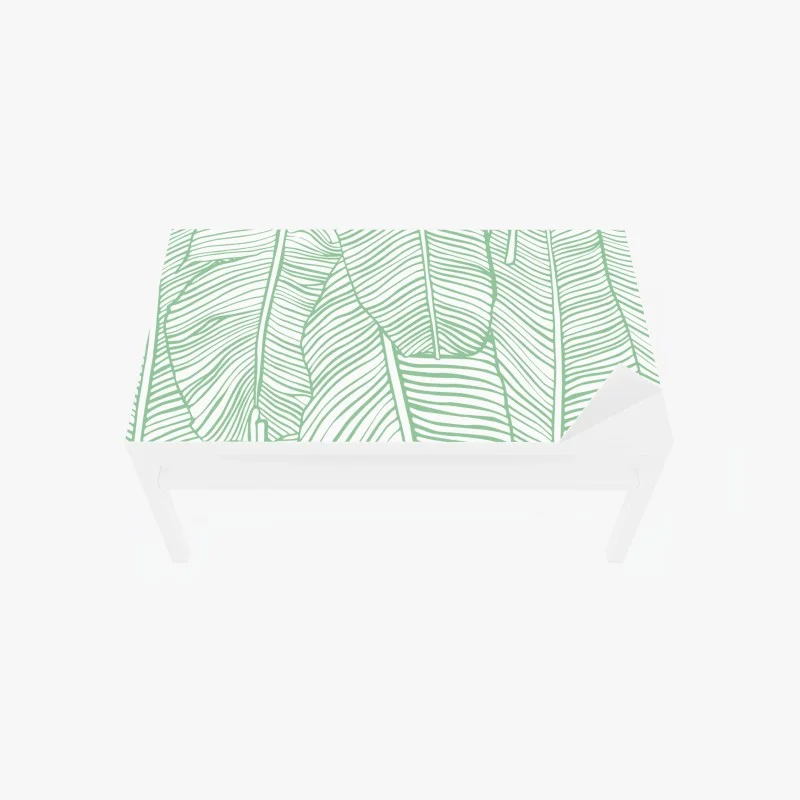 Sticker pour table et bureau motif feuilles de bananier vert menthe – Wallnifity® Sticker pour table et bureau motif feuilles de bananier vert menthe – Wallnifity®