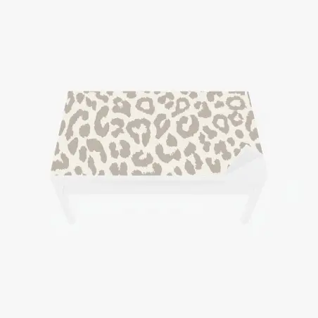 Sticker pour table et bureau motif léopard beige élégant pour intérieur – Wallnifity®