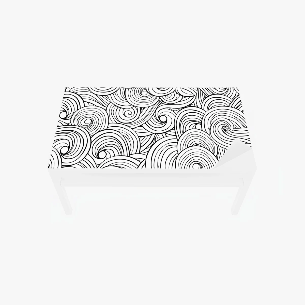 Sticker pour table et bureau motif tourbillonnant abstrait en noir et blanc – Wallnifity® Sticker pour table et bureau motif tourbillonnant abstrait en noir et blanc – Wallnifity®