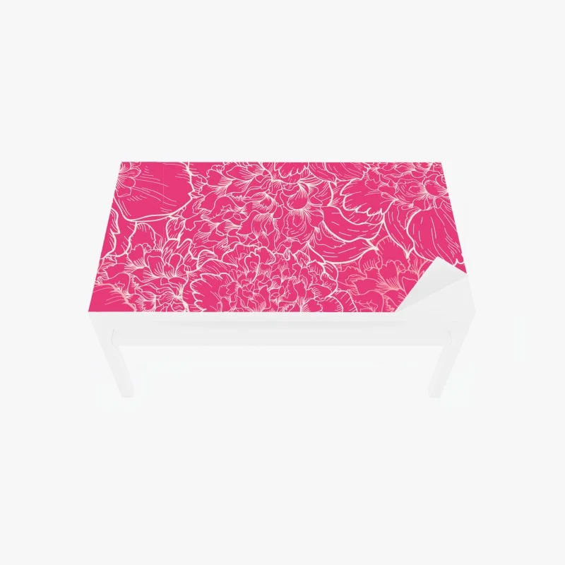 Sticker pour table et bureau motif floral de pivoines rose et blanc – Wallnifity® Sticker pour table et bureau motif floral de pivoines rose et blanc – Wallnifity®