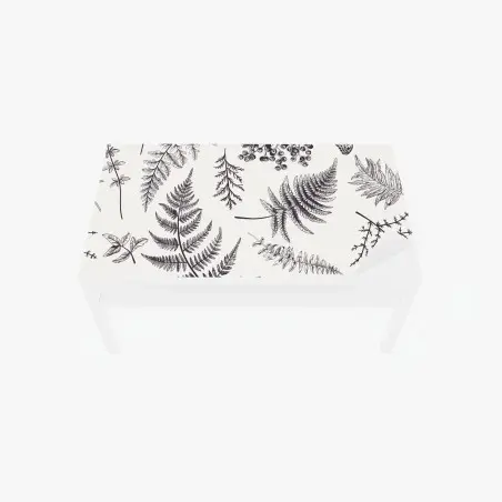 Sticker pour table et bureau motif botanique délicat en noir et blanc – Wallnifity®