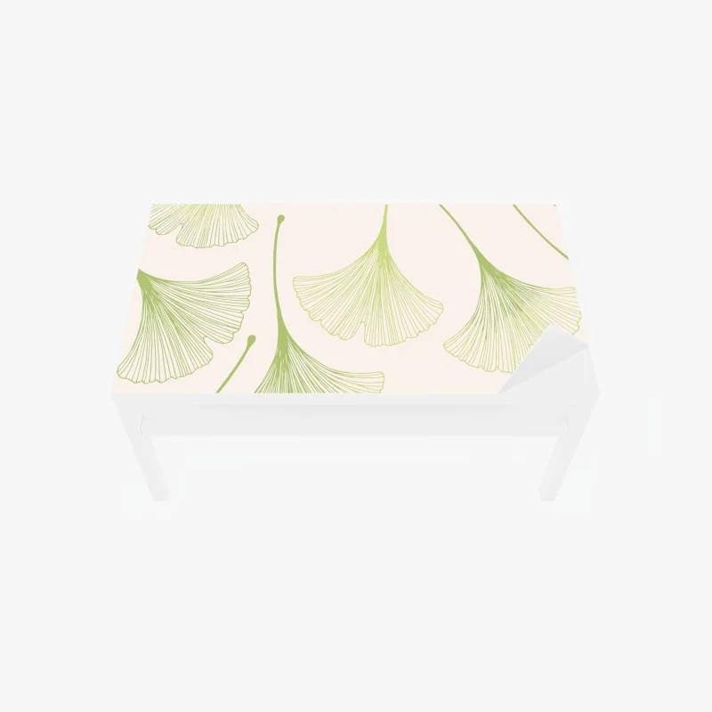 Sticker pour table et bureau motif délicat de feuilles de ginkgo – Wallnifity®