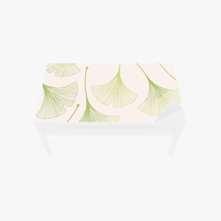 Sticker pour table et bureau motif délicat de feuilles de ginkgo – Wallnifity®