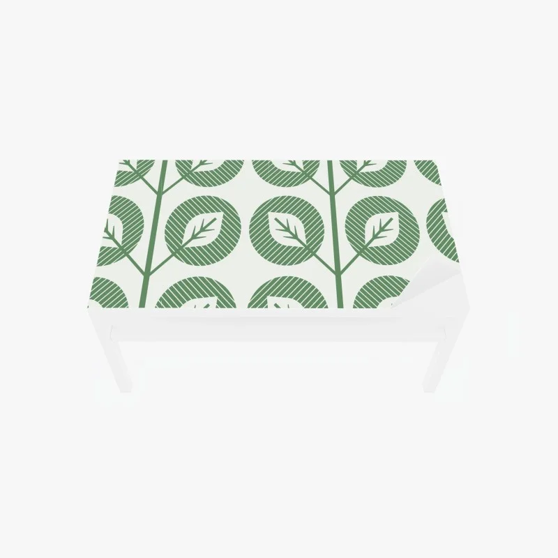 Sticker pour table et bureau motif de feuilles géométriques vertes – Wallnifity® Sticker pour table et bureau motif de feuilles géométriques vertes – Wallnifity®