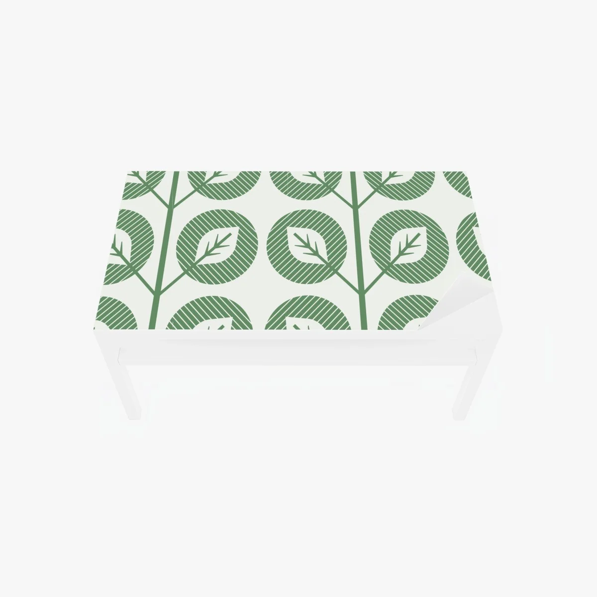 Sticker pour table et bureau motif de feuilles géométriques vertes – Wallnifity® Sticker pour table et bureau motif de feuilles géométriques vertes – Wallnifity®