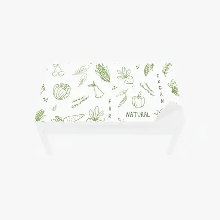Sticker pour table et bureau motif végétal frais et naturel – Wallnifity®