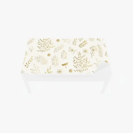 Sticker pour table et bureau motif botanique doré minimaliste – Wallnifity®