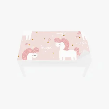 Sticker pour table et bureau rêve de licorne rose – Wallnifity®