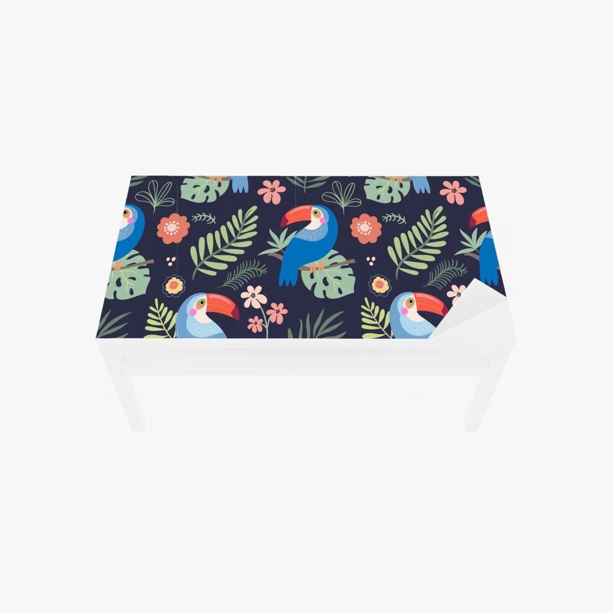 Sticker pour table et bureau motif tropical de toucans et de feuillages – Wallnifity® Sticker pour table et bureau motif tropical de toucans et de feuillages – Wallnifity®
