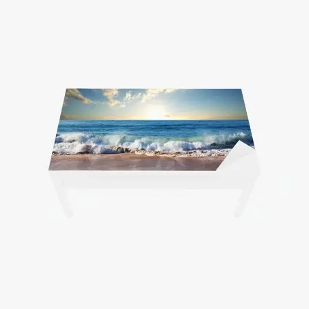 Sticker pour table et bureau coucher de soleil sur la côte d'Olympic Park – Wallnifity®
