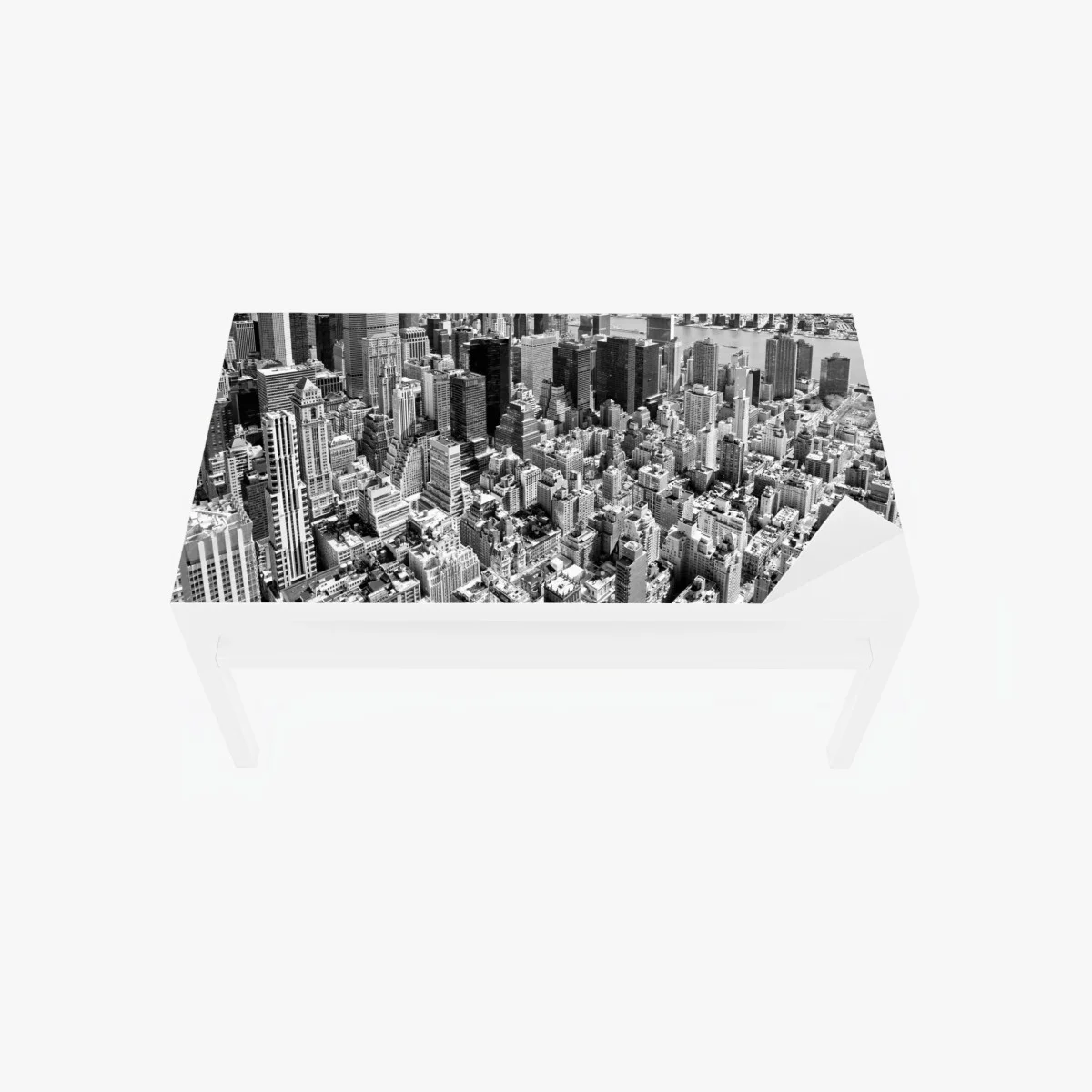 Sticker pour table et bureau vue aérienne de Manhattan en noir et blanc – Wallnifity® Sticker pour table et bureau vue aérienne de Manhattan en noir et blanc – Wallnifity®