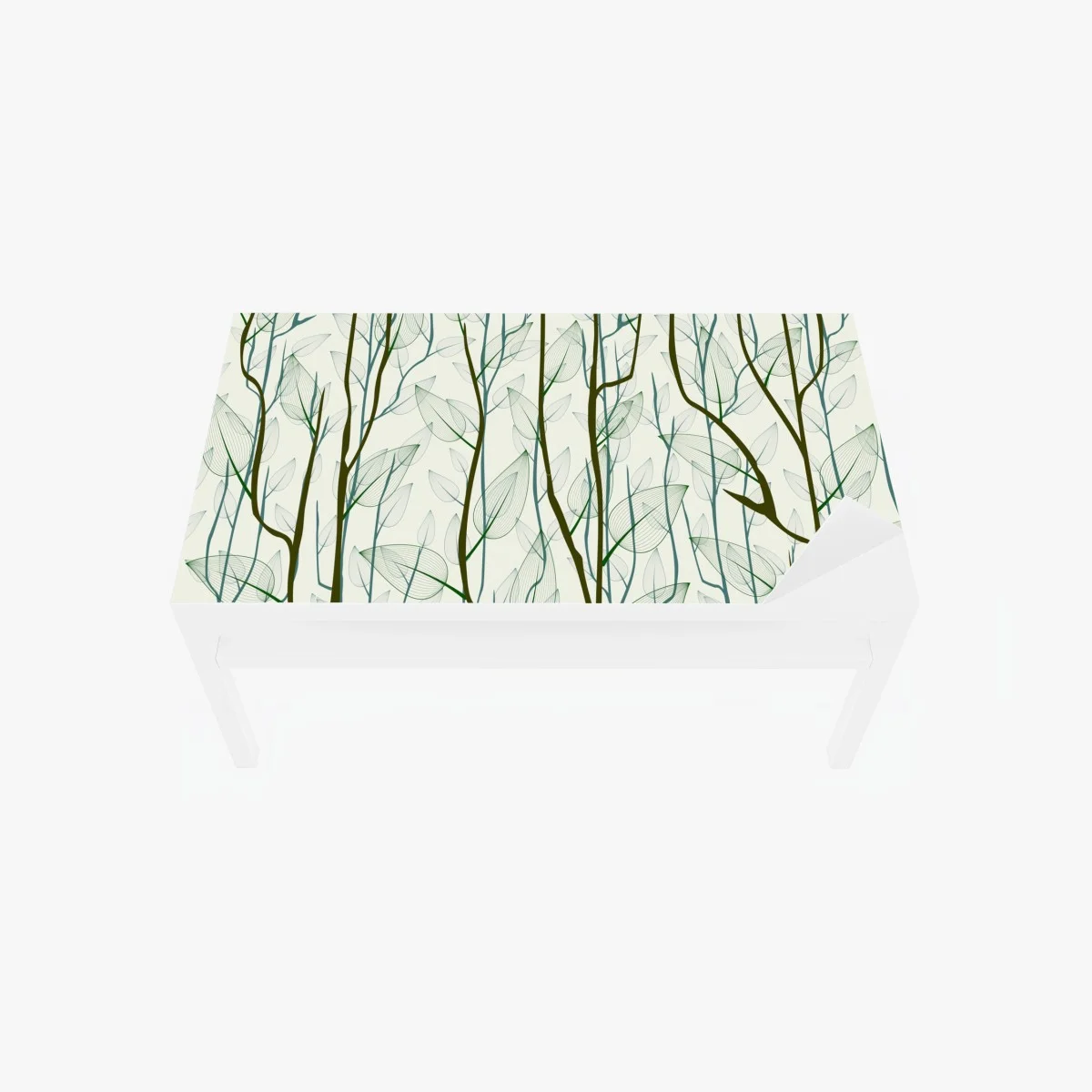 Sticker pour table et bureau motif délicat de branches et feuilles translucides – Wallnifity® Sticker pour table et bureau motif délicat de branches et feuilles translucides – Wallnifity®