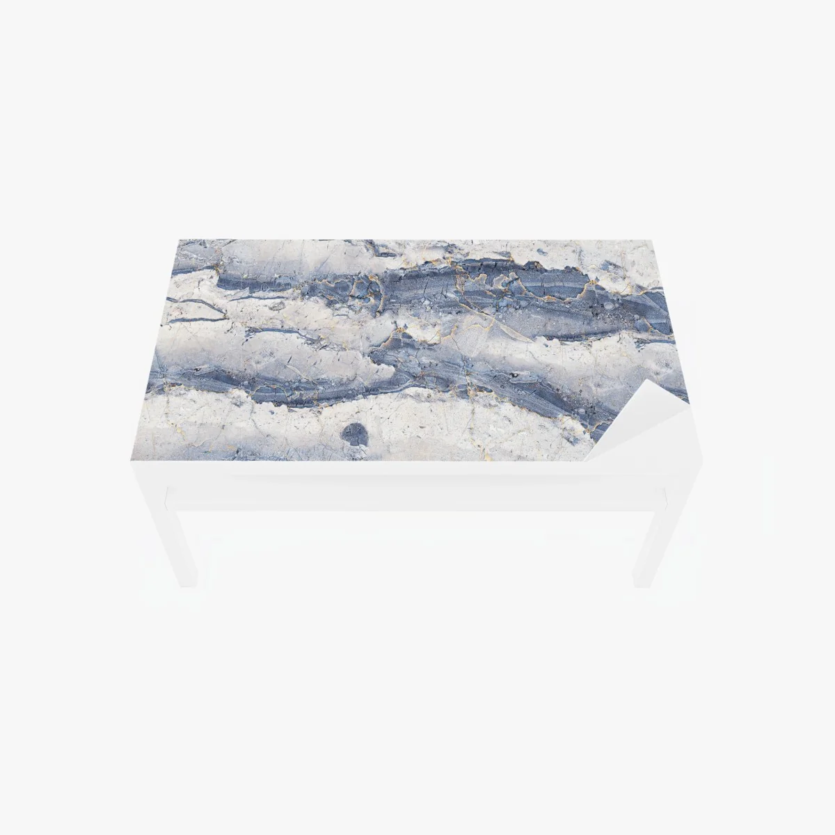 Sticker pour table et bureau marbre bleu veiné d'or – Wallnifity® Sticker pour table et bureau marbre bleu veiné d'or – Wallnifity®