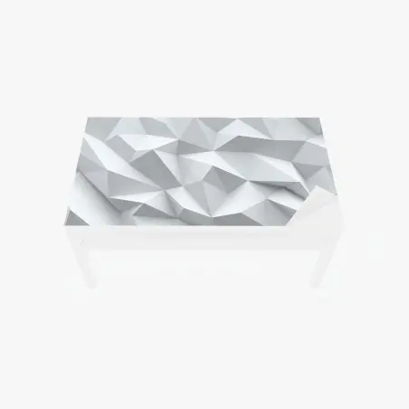 Sticker pour table et bureau motif géométrique minimaliste blanc et gris pour décoration murale – Wallnifity®