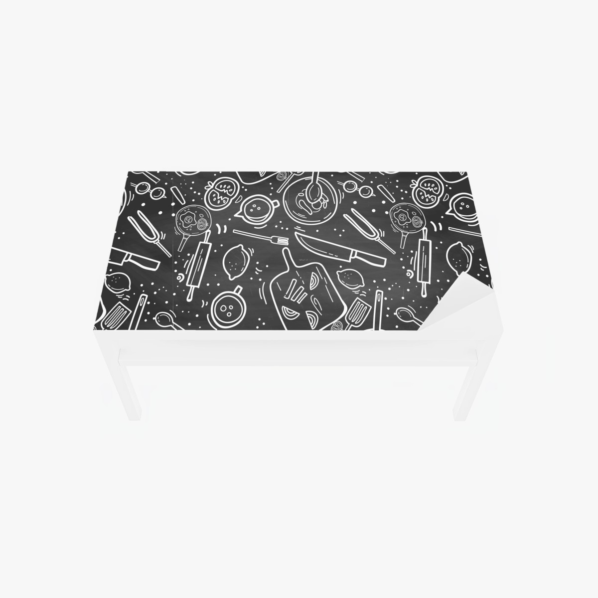 Sticker pour table et bureau motif culinaire sur ardoise – Wallnifity®