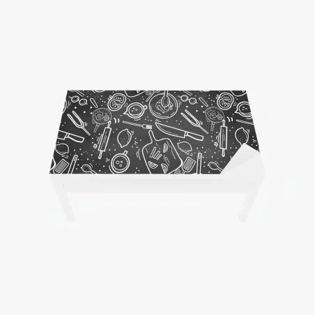 Sticker pour table et bureau motif culinaire sur ardoise – Wallnifity®