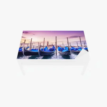 Sticker pour table et bureau gondoles au crépuscule à Venise – Wallnifity®