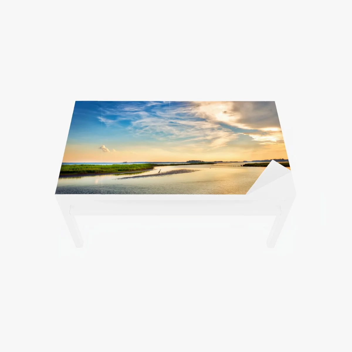 Sticker pour table et bureau grand héron au crépuscule sur la baie de Chesapeake – Wallnifity® Sticker pour table et bureau grand héron au crépuscule sur la baie de Chesapeake – Wallnifity®