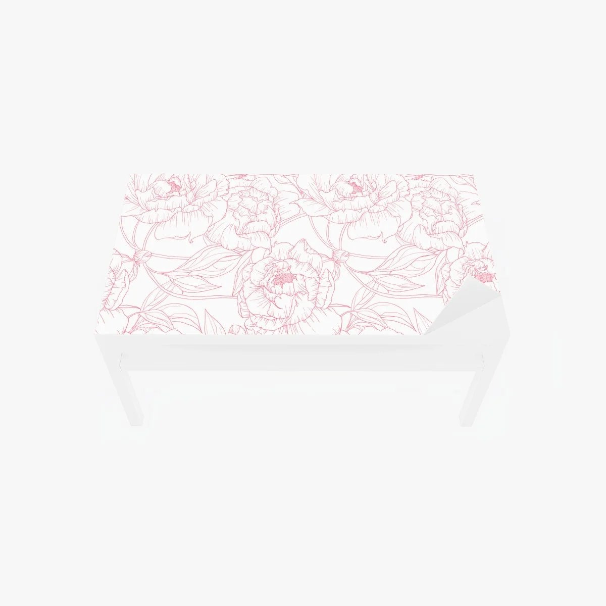Sticker pour table et bureau pivoines délicates aux contours roses – Wallnifity® Sticker pour table et bureau pivoines délicates aux contours roses – Wallnifity®
