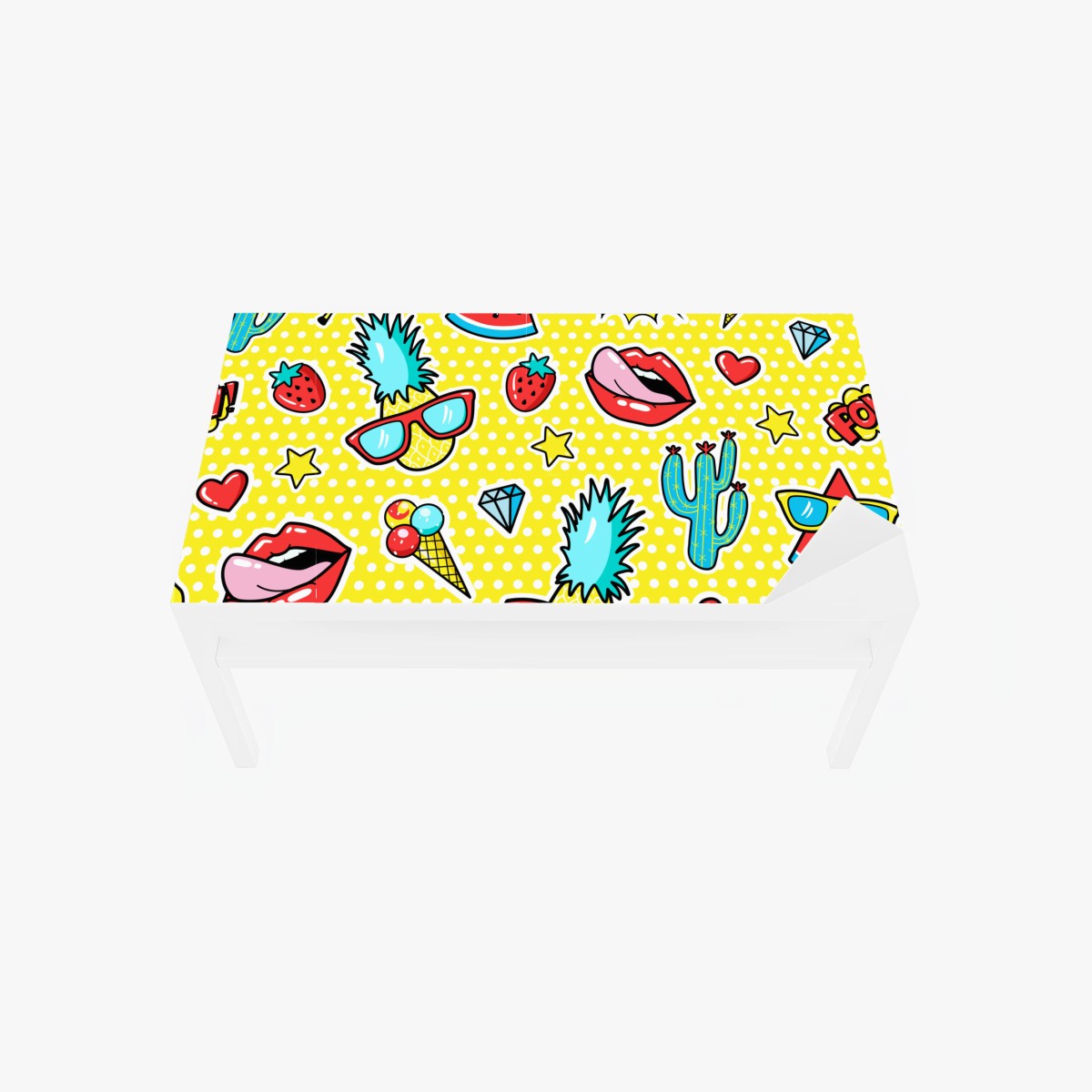 Sticker pour table et bureau motifs pop art estivaux colorés – Wallnifity®