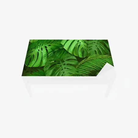 Sticker pour table et bureau feuillage tropical luxuriant – Wallnifity®